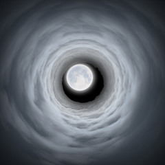 Obrazy na Szkle  Tunel na Księżyc