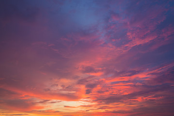 Fototapeta premium Twilight colour sky in sunset time