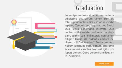 Graduation Conceptual Banner
