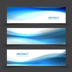 Set of banner templates.  Modern abstract Vector Illustration design.