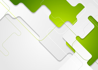 Green grey abstract geometric corporate concept background