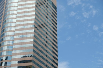 Skyscrapers window glass background