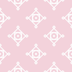 Geometric pattern for wallpapers. Pale pink seamless background