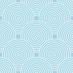Fototapeta na wymiar Geometric blue abstract seamless pattern for fabrics