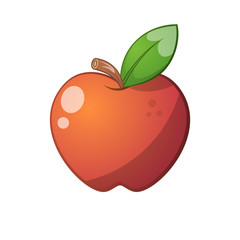 Apple illustration. Cartoon illustration Vector eps 10