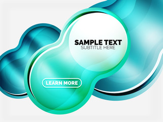 Glass or plastic hi-tech bubble background