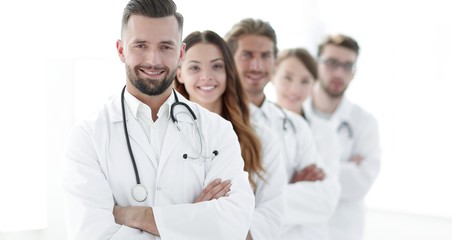 closeup .group of medical workers