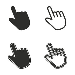 Fototapeta premium Hand icon set.