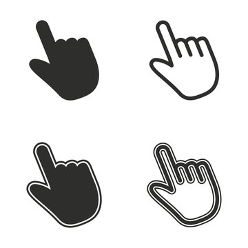 Hand icon set.