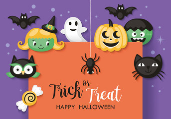 Halloween holiday banner design