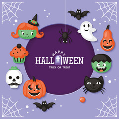 Halloween holiday banner design
