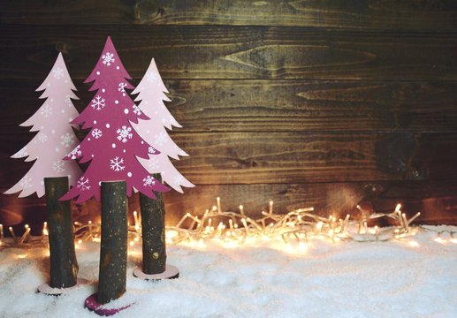 Weihnachtlicher Hintergrund - Tannenbäume