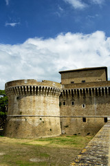 Fortress of Rocca Roveresca located in Senigallia in the Marche region in the province of Ancona. For travel and historical concept