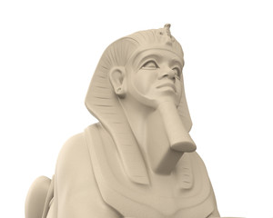Egyptian Sphinx Statue Isolated