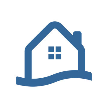 Waterfront House Simple Icon