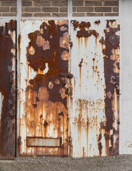 old corroded door