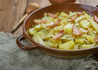 Polish Cabbage, Potato, and Bacon Casserole