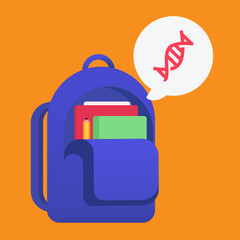 School bag vector illustration