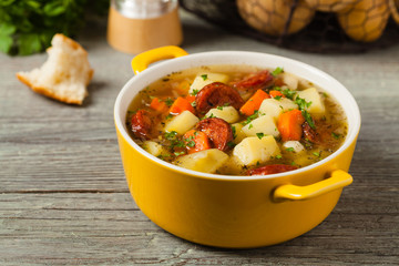 Traditional potato soup.