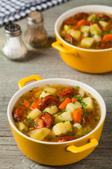 Traditional potato soup.