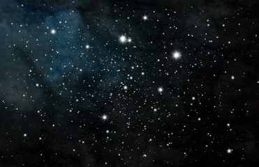 Stars and galaxy space sky night background