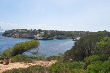 Fototapeta na wymiar Cala S Almunia beach in Majorca