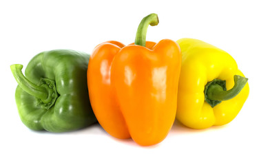 Bulgarian pepper isolated on white background