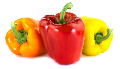 Bulgarian pepper isolated on white background