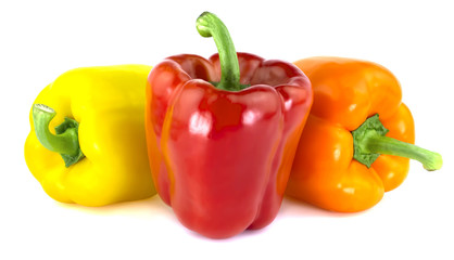 Bulgarian pepper isolated on white background