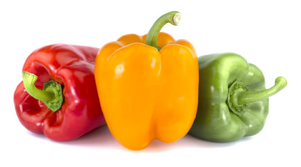 Bulgarian pepper isolated on white background