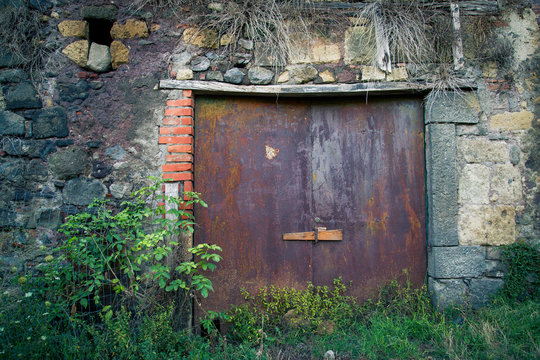 Ancient winery's door in Tuscany # 27