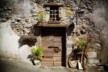 Ancient winery's door in Tuscany # 3
