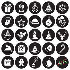 Christmas icons set