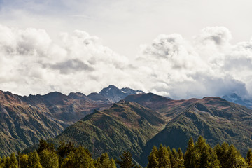Fototapeta premium caucasus mountain landscape in Georgia