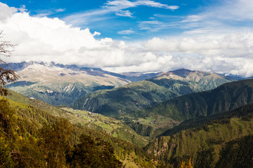  caucasus mountain landscape in Georgia