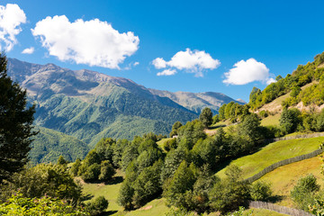 Fototapeta na wymiar caucasus mountain landscape in Georgia