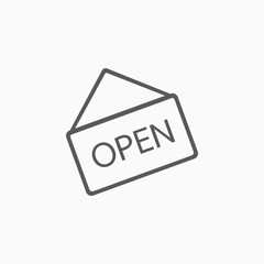 open sign icon