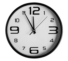 Wall clock on a white background