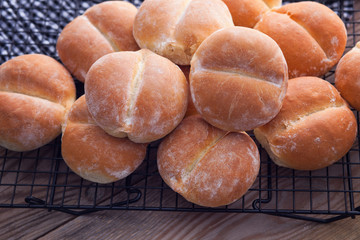 fresh homemade buns