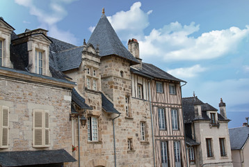 Fototapeta na wymiar Terrasson. La maison Bouquier, monument historique. Dordogne. Nouvelle Aquitaine