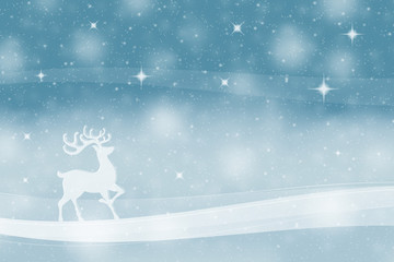 Reindeer christmas background © dehweh