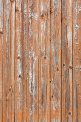 Naklejka premium SAINT-LEONARD-DE-NOBLAT, FRANCE - 22 JULY, 2017: Detail of old, weathered and distressed wooden planks.