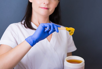 Cosmetologist in a spa salon