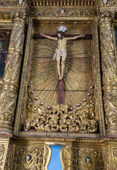 Interior of Sant'Anastasia Church in Verona, Italy. Sant'Anastasia is a church of the Dominican...