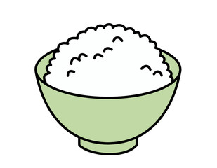 ご飯(薄緑)