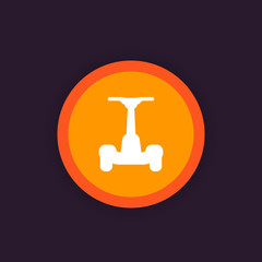 electric self-balancing scooter icon