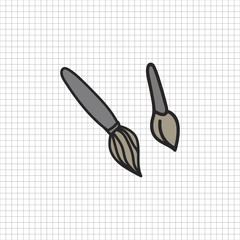 Vector of stationery doodle style