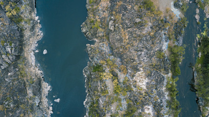 The Gorge River in Heifer Station, New South Wales shot from above.