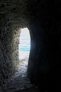 Hidden Passage Overlooking The Sea