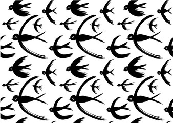 Swift Fly Birds Pattern - 175923118